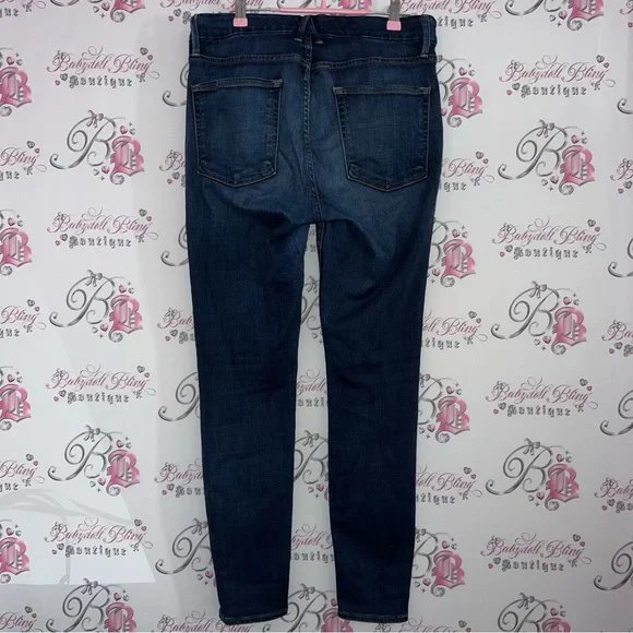 Good American khloe kardashian jeans denim navy blue soft stretchy